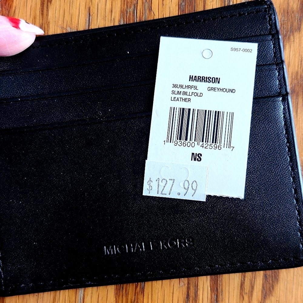 👀50% OFF 👀 NWT‼️ Michael Kors Men's Slim Bi-Fold Wallet - Picture 5 of 8